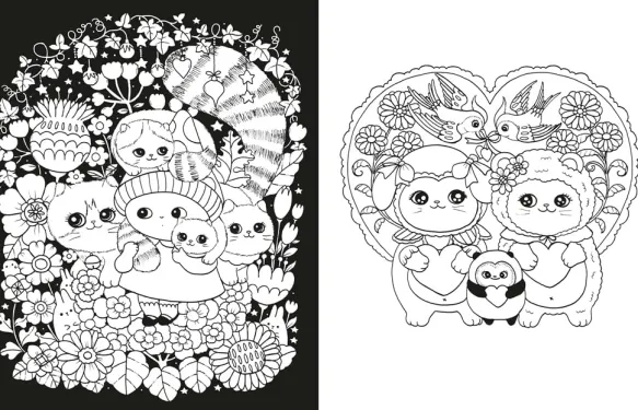 A Million Kittens Adorable Felines to Colour