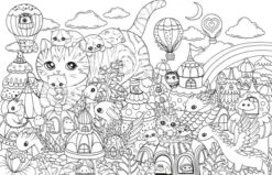 A Million Kittens Adorable Felines to Colour