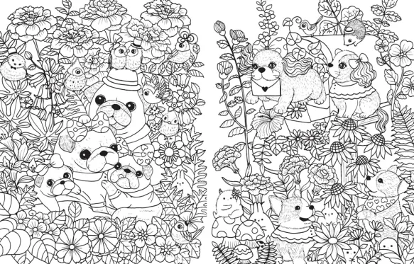 A Million Puppies Paw-some Pooches to Colour