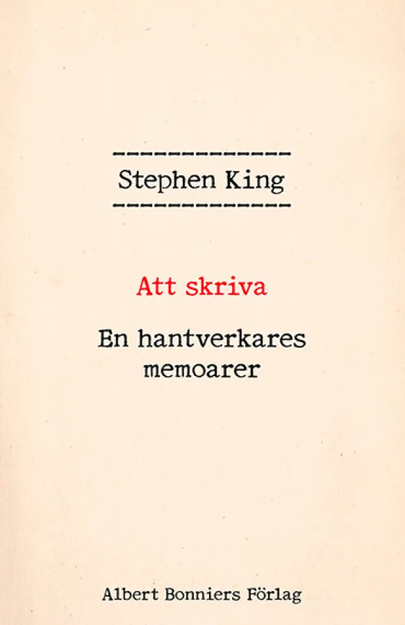 Att skriva: En hantverkares memoarer