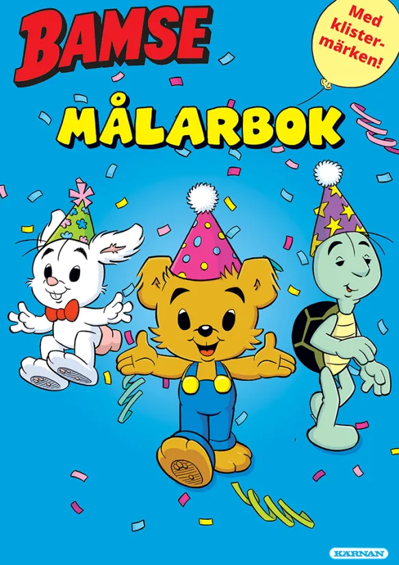 Bamse Målarbok med klistermärken