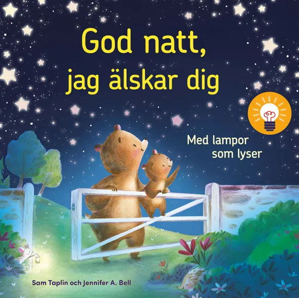 God natt, jag älskar dig! Med lampor som lyser