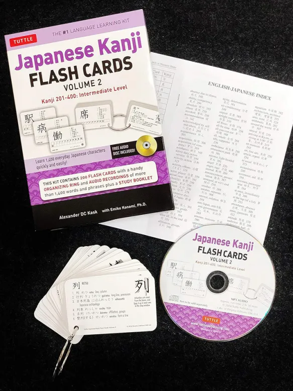 Japanese Kanji Flash Cards Kit 2
