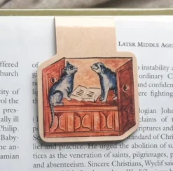 Medieval Dog & Cat Magnetic Bookmark