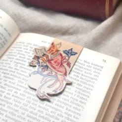 Medieval Reading Cow Magnetic Bookmark