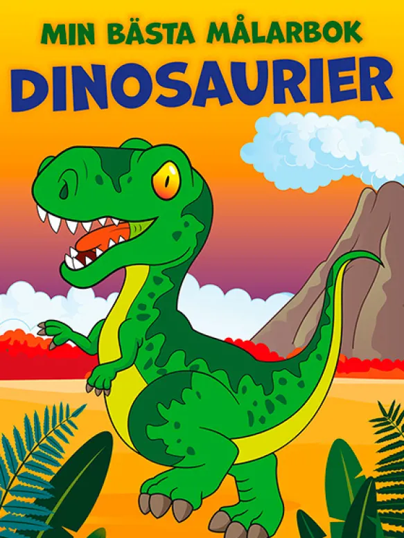 Min bästa målarbok: Dinosaurier