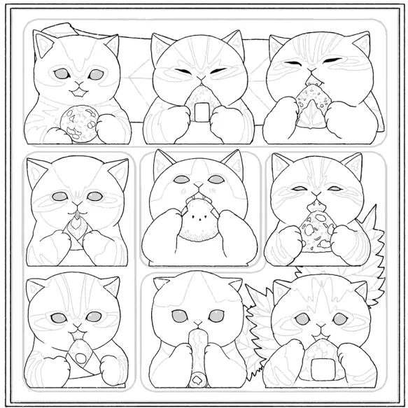 Mofusand: An Official Coloring Book