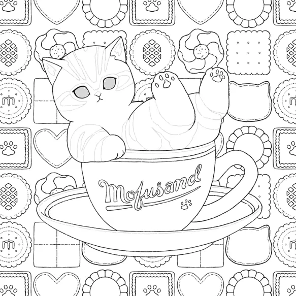 Mofusand: An Official Coloring Book