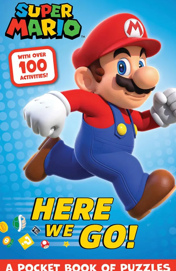 Official Super Mario Here We Go! A Pocket Book of Puzzles