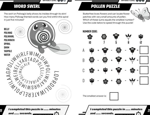 Pokémon 5-Minute Challenges: Over 50 Puzzles