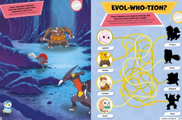 Pokémon: 1001 Stickers. Explore Regions From Kanto to Galar