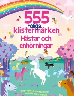 555 roliga klistermärken - Hästar och enhörningar