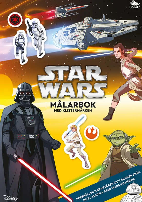 Star Wars: Målarbok med klistermärken
